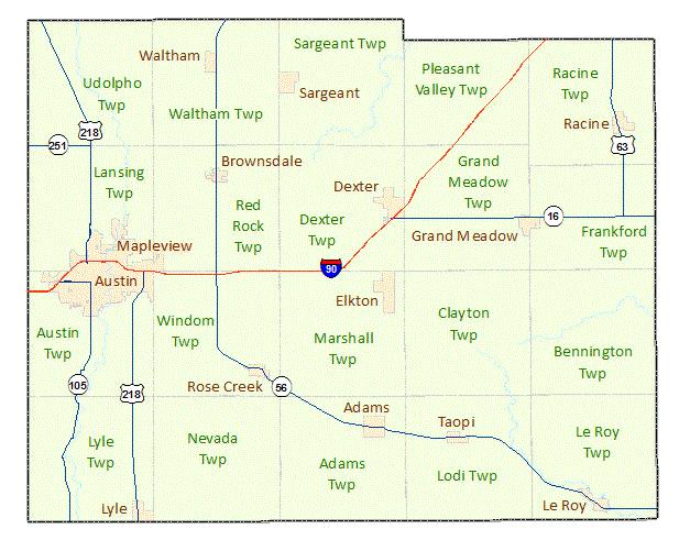 Mower County Maps